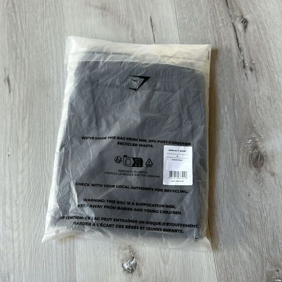 Gymshark Arrival‎ shorts 7” Mens Grey Slim Fit NWT in packaging - Picture 5 of 5